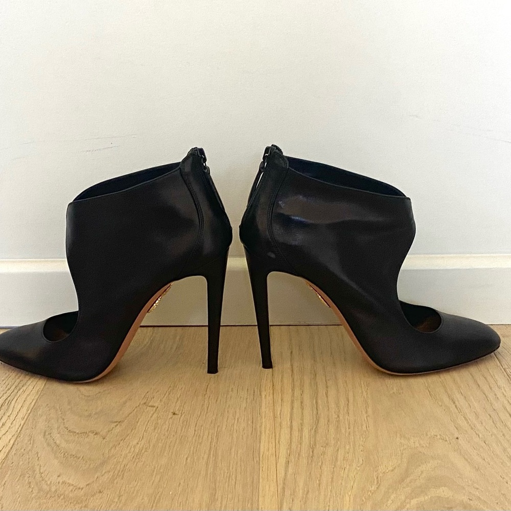 Aquazzura Black Cutout Heels size 8.5 - Picture 4 of 9